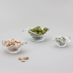 SIN Glass Trio of NEW Decorative Bowls